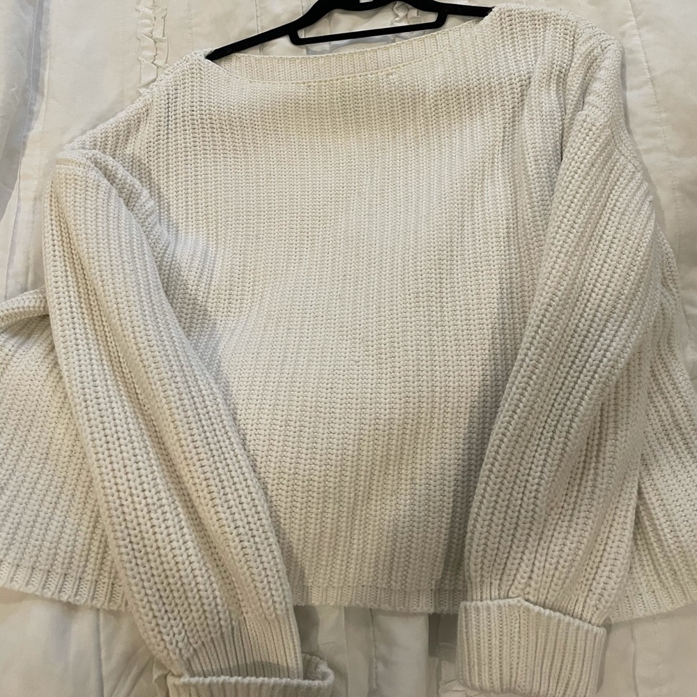 Size Small Cream French Connection Boatneck Sweater